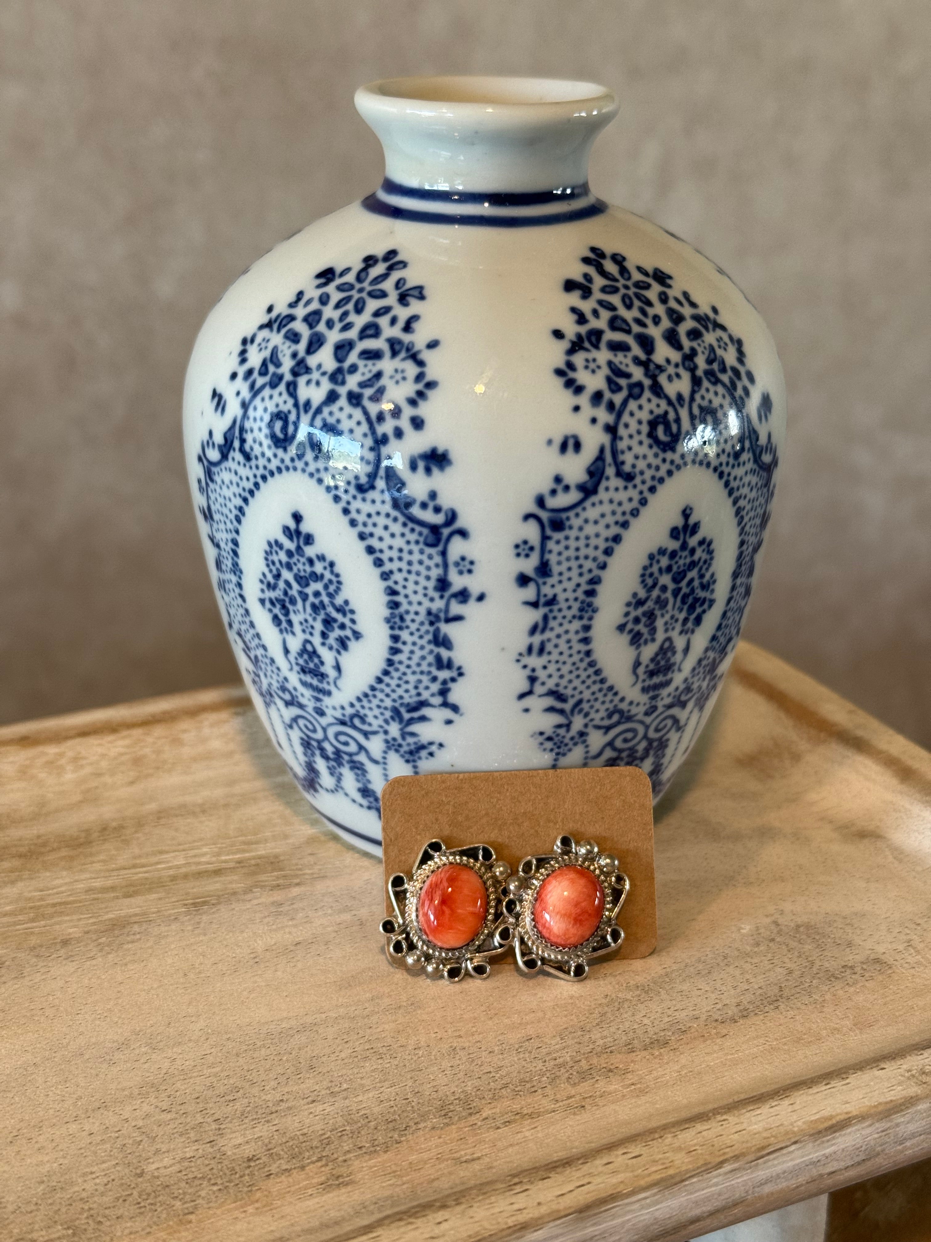 Spiny Oyster Earrings